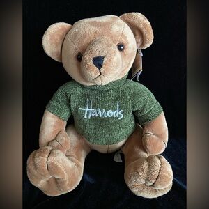 Royal Plush 10” Brown Bear w/ Harrods Knightsbridge Sweater England